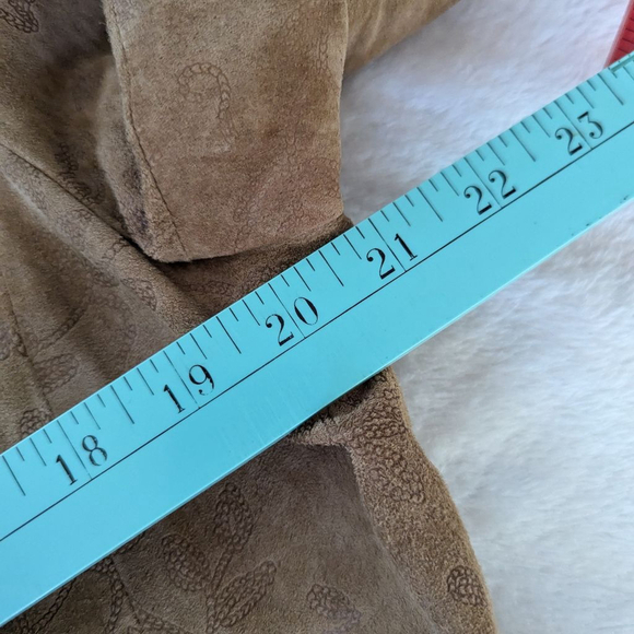 Tyler Boe Suede Patterned Light Brown Coat -Size 12 - New - Picture 7 of 9